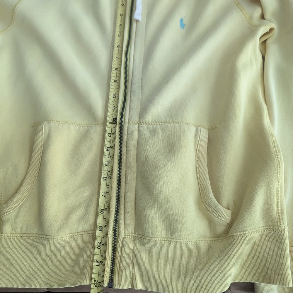 Ralph Lauren Polo Men's Large Sweat Jacket Yellow - Picture 4 of 10